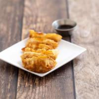 Gyoza · Deep fried dumpling inside chicken and vegetable.