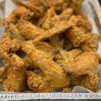20 Wings w/ Fries · Perfectly seasoned chicken wings, fried. Served with fresh cut fries and your choice of dipp...