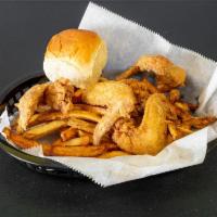 5 Wings w/ Fries · Perfectly seasoned chicken wings, fried. Served with fresh cut fries and your choice of dipp...