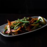 Mix Vegetables Kebat · A mix of vegetables and tofu stir-fried with onions, tomatoes, opo, mint, cilantro, jalapeño...