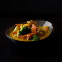 Pumpkin Chicken Curry · A delicious stew made with chicken locally grown pumpkin, onions, garlic, ginger, curry, and...