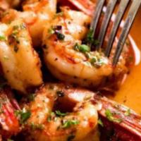 Simple Garlic Shrimp · Shrimp tossed with garlic, onions, bell pepper, and homemade sauce.
