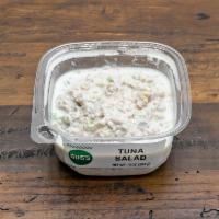 Tuna Salad · 10 oz. side. Tuna, mayonnaise, celery, red onions, whole grain mustard, salt, and pepper.