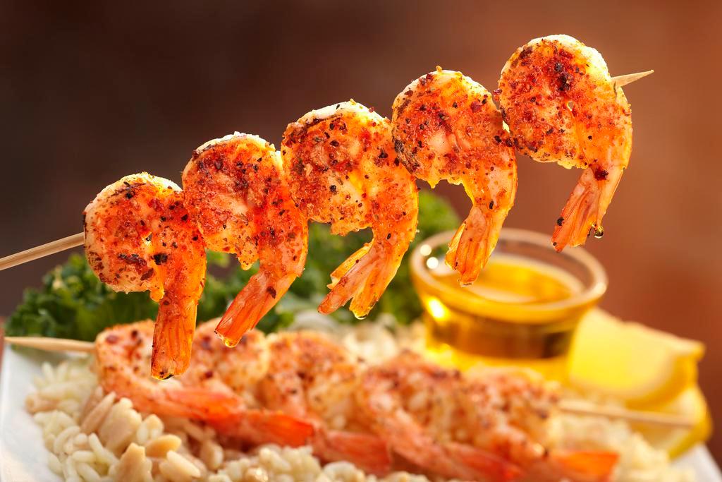 Broiled Shrimp Platter · Two skewers of broiled shrimp, served with fresh cut lemon, drawn butter and your choice of delicious Sizzler side.
