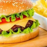 Cheese Burger · Come with lettuce, tomatoes, onions, pickles and mayonnaise.