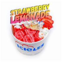 Strawberry Lemonade Sorbet Ice Cream · Non-dairy and vegan Ice Cream.