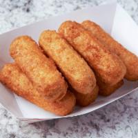 Cheese Sticks · Breaded Mozzarella Cheese Sticks served with a cup of marinara sauce.
Small = 4 Sticks
Large...