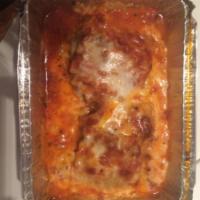 Meat Lasagna · Served with bread and butter.