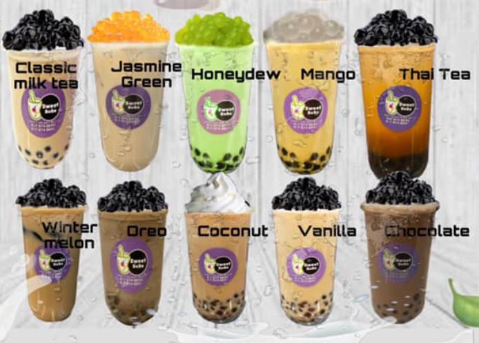 Sweet Boba · Bubble Tea · Ice Cream · Smoothies and Juices