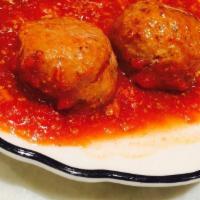 1 Meat Ball with Meat Sauce  · 1 meat ball with a house made meat sauce 