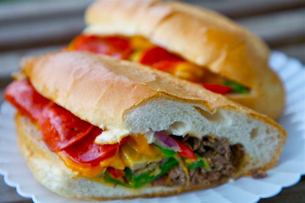 Steak Bomb Specialty Sandwich · Steak And Cheese, with Mushrooms, Onions, Peppers & Pepperoni