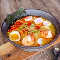 Spicy Miso Seafood Ramen · 