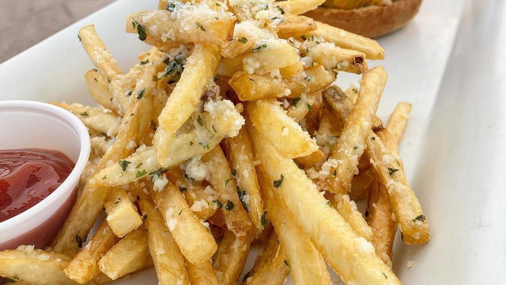 Fries · a large side of delicious golden fries.