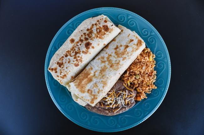 4. Two beef or chicken burritos · Two 14