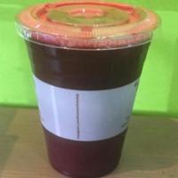 Healthy Green Juice · Kale, spinach, parsley, celery, cucumber, carrot, apple, beet and ginger.