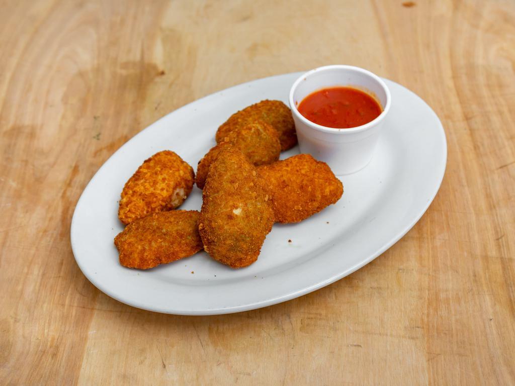 Jalapeno Poppers  · 6 pieces. Served with cheddar or cream cheese.
