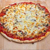 Mushroom Thin Crust Pizza · 
