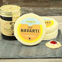 6 oz. Dill Havarti Cheese · Creamy, buttery havarti is a perfect match for zesty dill.