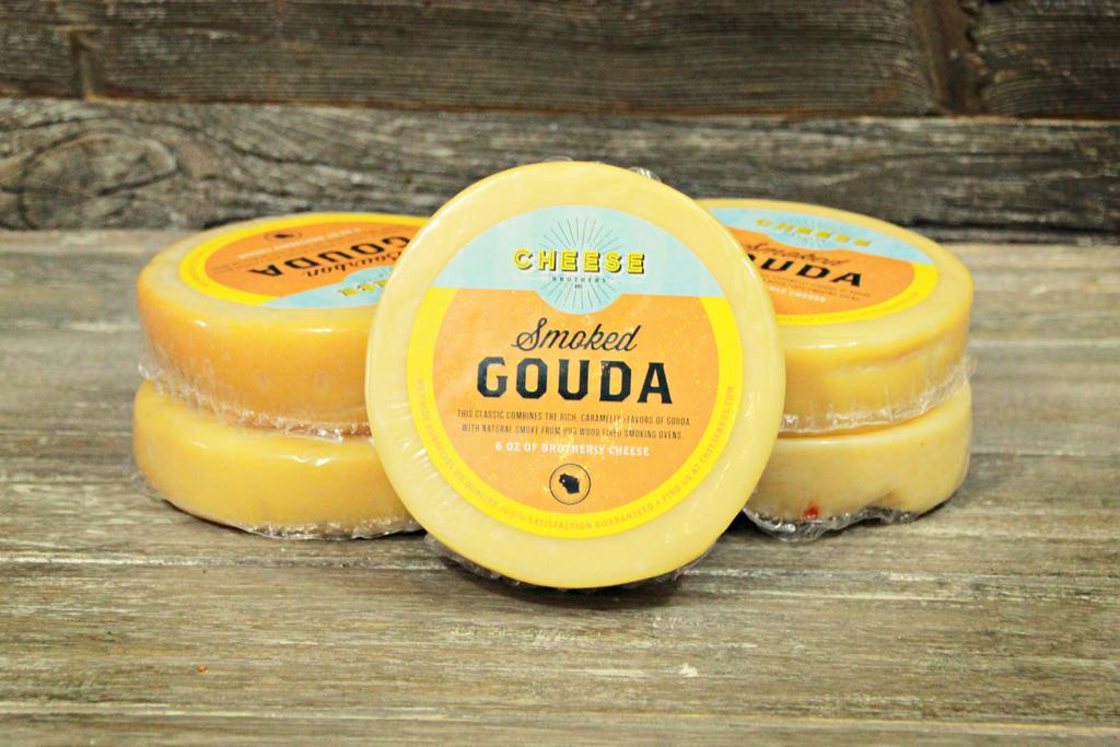 Smoked Gouda Cheese 6 oz. · This classic combines the rich, caramelly flavors of Gouda with natural smoke from wood fired smoking ovens.