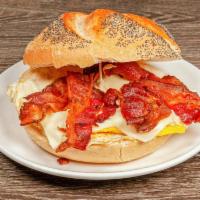 Fresco Sandwich · Egg, bacon, avocado and herb mayo.
