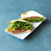 BLT Sandwich · Served with lettuce, tomato and pickles on the side and dressed with regular mayonnaise and ...