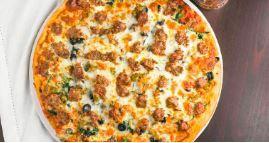 Passero's Special Pizza · Sausage, pepperoni, mushroom, green pepper and onion.
