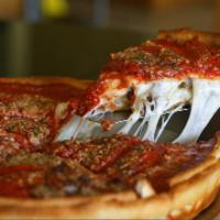 Chicago Style Deep Dish Pizza · Rosati's Deep dish Chicago style pizza! *Will be a 20 minute cook time*
