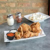 4 Pieces Fried Chicken · Choice of one side.