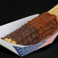 Premium Loaded Churros · 5 pieces of thick churros with toppings of your choice.