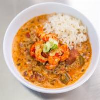 ÉTOUFFÉE - Double · A creamy seafood stew served with your choice of seafood and rice!