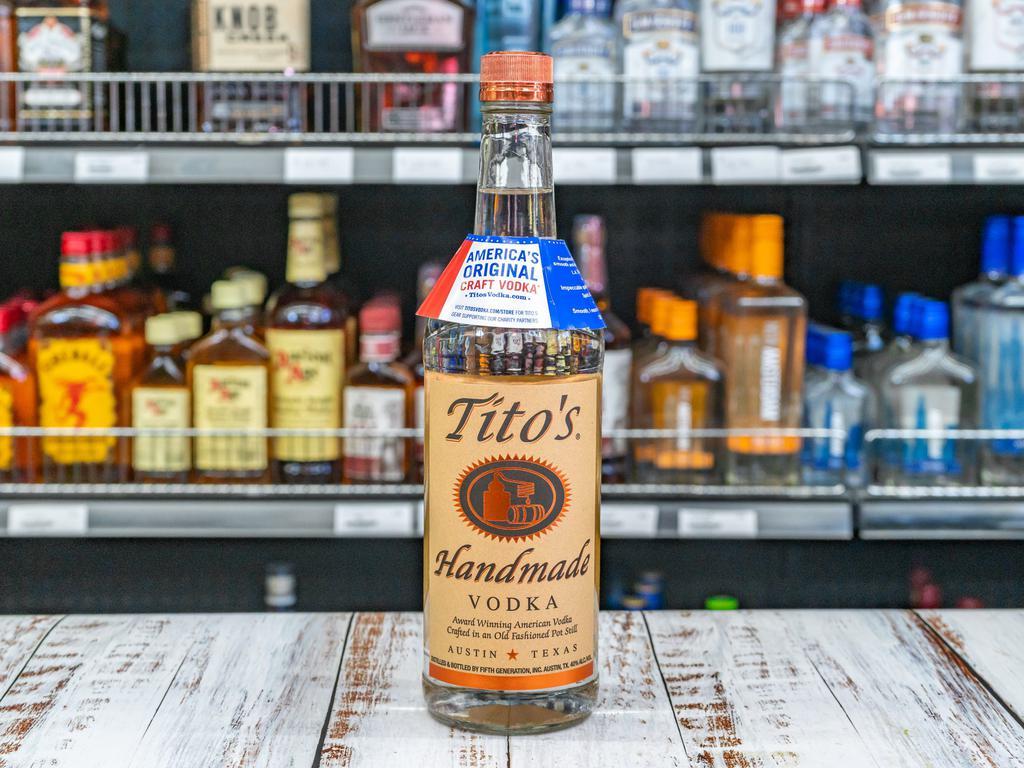 Titos · Must be 21 to purchase.