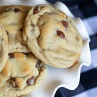Chocolate Chip Cookie · A thick, buttery cookie filled with oversized milk chocolate chips