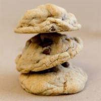 Semi-sweet Chocolate Chip Cookie · A thick, buttery cookie filled with oversized semi-sweet chocolate chips