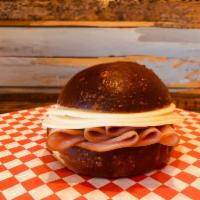 Ham · High quality ham, cheese of your choice and a house made mayo-mustard garlic spread that you...