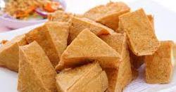 Fried Tofu · 8 pieces. Deep-fried tofu. Served with sweet and sour sauce topped with ground peanut.