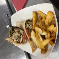 Honey Mustard Wrap  · Chicken wrap in a wrap of your choices breast grilled then melted Cheddar cheese and Honey m...