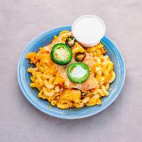 frozen BBQ Mac and Cheese Family Size · Feeds 4-6 People, maid with our homemade BBQ sauces, mixed in with a slow roasted pork on to...