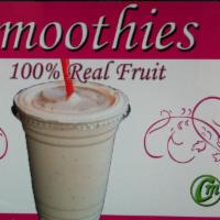 Fruit Smoothie · Combination of banana, strawberry, pineapple and mango.