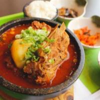 Gamja-Tang · Spicy pork neck bone stew.
