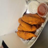 Large Chicken Box · Box of 9, Triplec's crispy fried breaded chicken fingers. Add side sauce for an additional c...