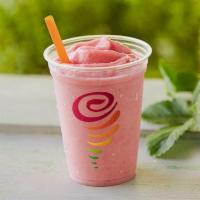 Strawberries Wild Smoothie · Apple Pear Strawberry Juice Blend, Fat-Free Vanilla Frozen Yogurt, Strawberries, Bananas (Co...