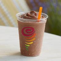Chocolate Moo'd Smoothie · Chocolate moo'd and nonfat frozen yogurt. Contains milk.