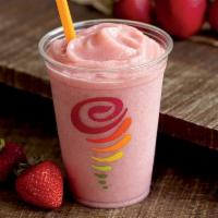 Strawberry Whirl Smoothie · Apple Pear Strawberry Juice Blend, Strawberries, Bananas. 