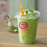Matcha Green Tea Blast Smoothie · Soymilk, Fat Free Vanilla Frozen Yogurt, Matcha Green Tea (Contains Milk and Soy). 