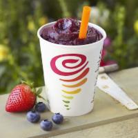 Kids Blueberry Strawberry Blast Smoothie · Mixed Berry Juice Blend, Blueberries, Strawberries, Bananas.