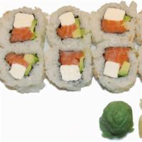 Philly Roll  · Inside smoke salmon, cream cheese and avocado and outside: nori sheet, sushi rice and sesame...