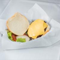 1/4 lb. Cheeseburger · Grilled or fried patty with cheese on a bun.