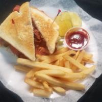 BLT Sandwich Combo · Crispy Bacon Lettuce and Tomatoes served on Toasted White or Wheat Bread with Fries.