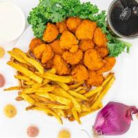 12-Piece Boneless Wings Combo · Boneless Wings coated in sauce or seasoning. With Fries, 1 Dip & 2 Sauces of choice.