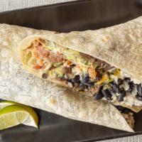 BURRITO · Build it your own way in 3 simple steps. Choice of protein, base, toppings, and salsa. Add e...